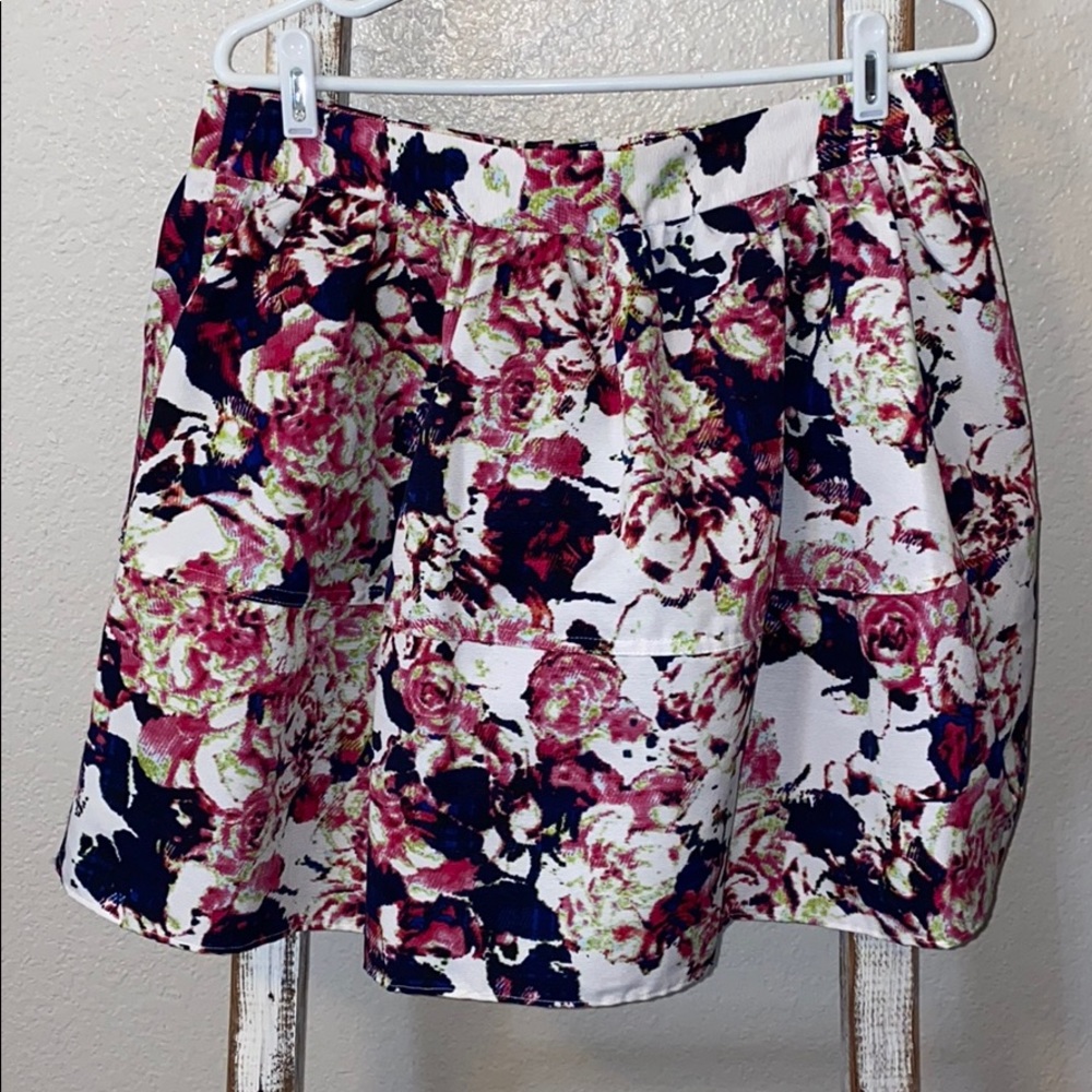 Floral Mini Skirt